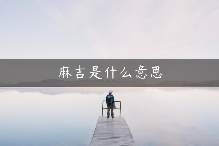 麻吉是什么意思