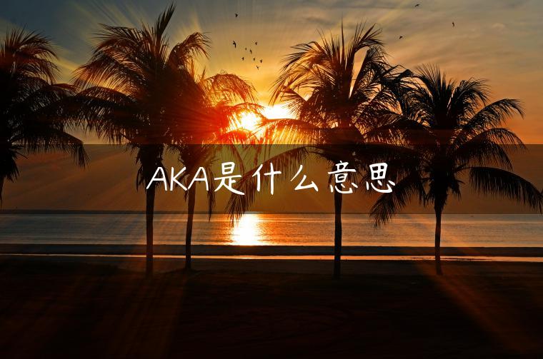 AKA是什么意思