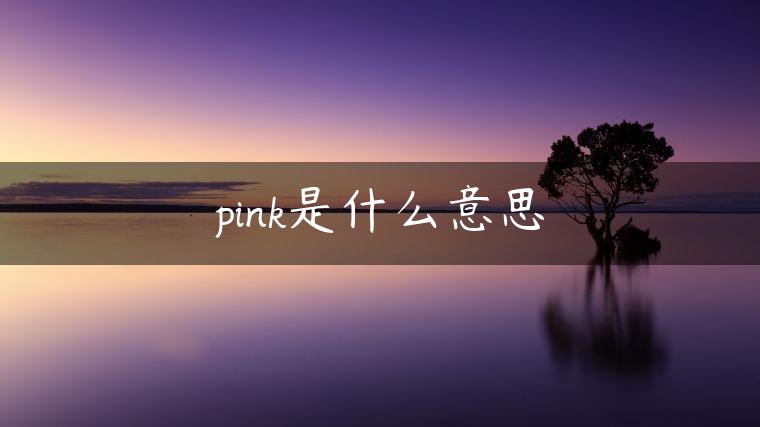 pink是什么意思