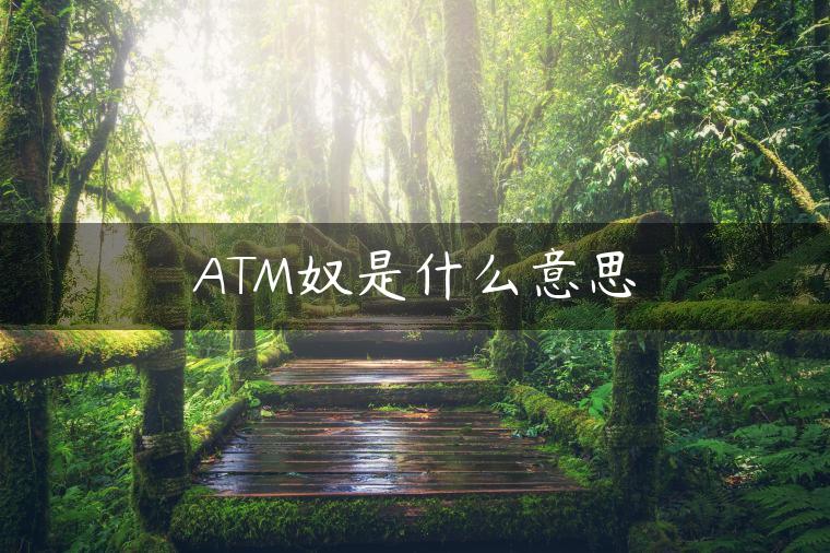 ATM奴是什么意思