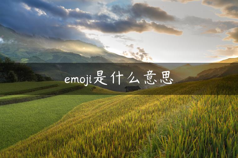 emoji是什么意思