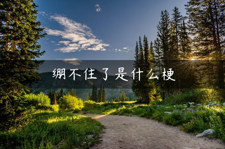 绷不住了是什么梗