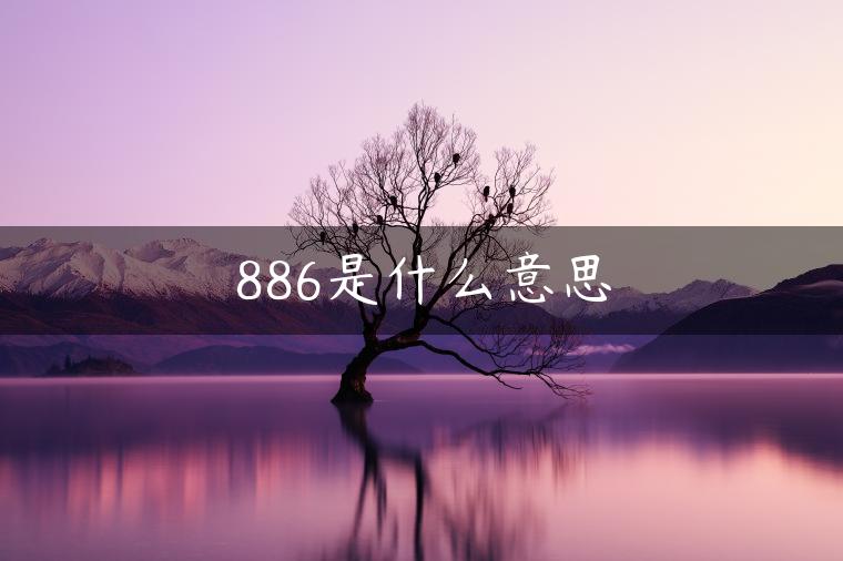 886是什么意思