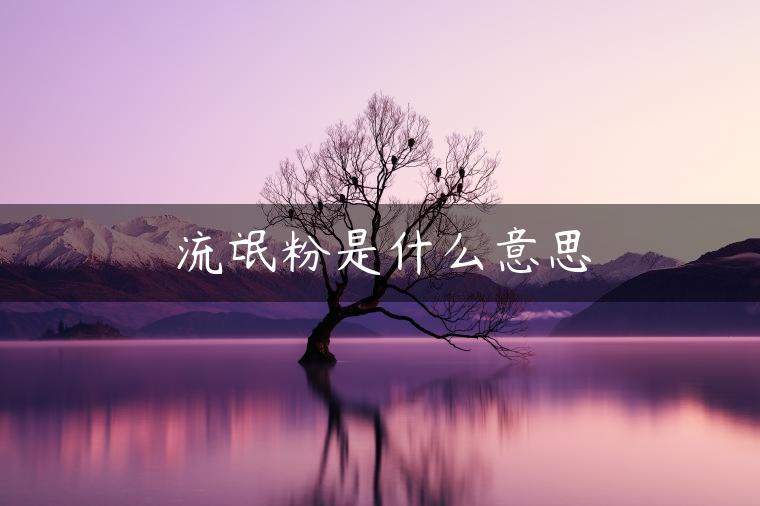 流氓粉是什么意思