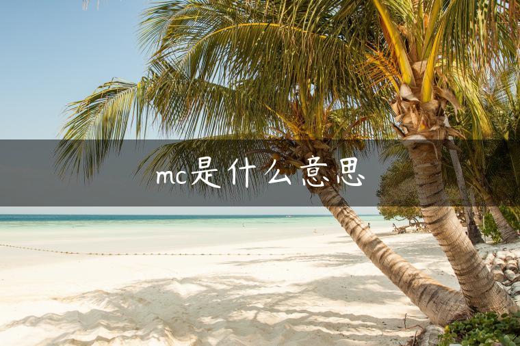 mc是什么意思