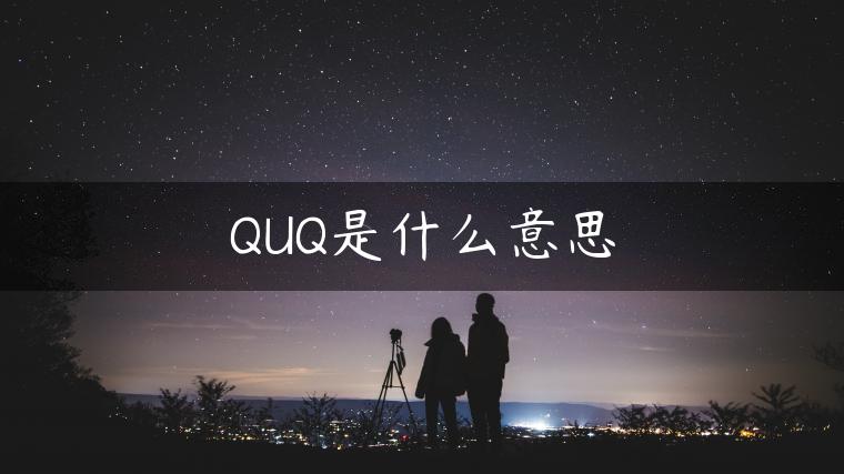 QUQ是什么意思