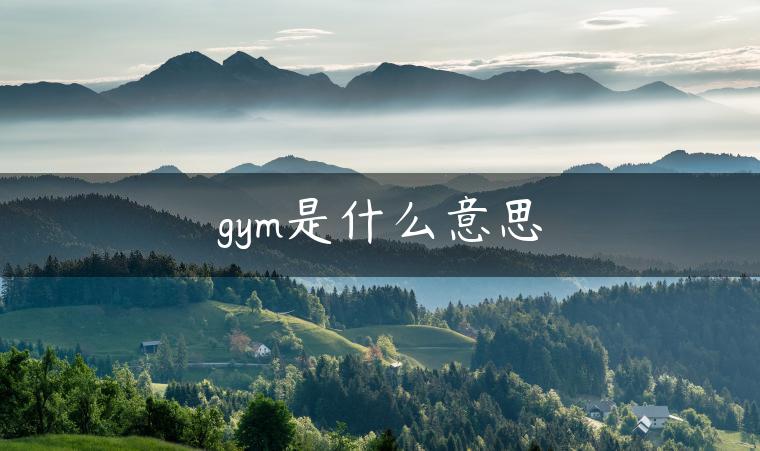 gym是什么意思