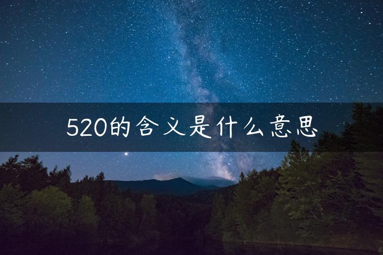 520的含义是什么意思