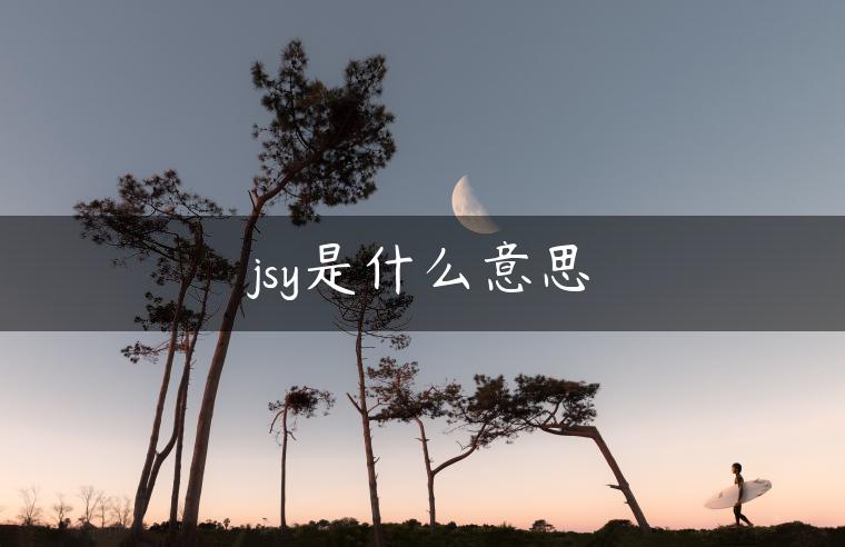 jsy是什么意思