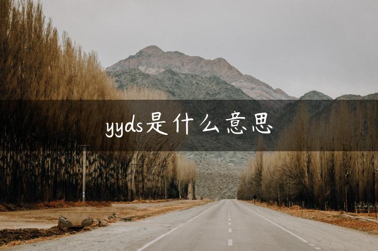 yyds是什么意思