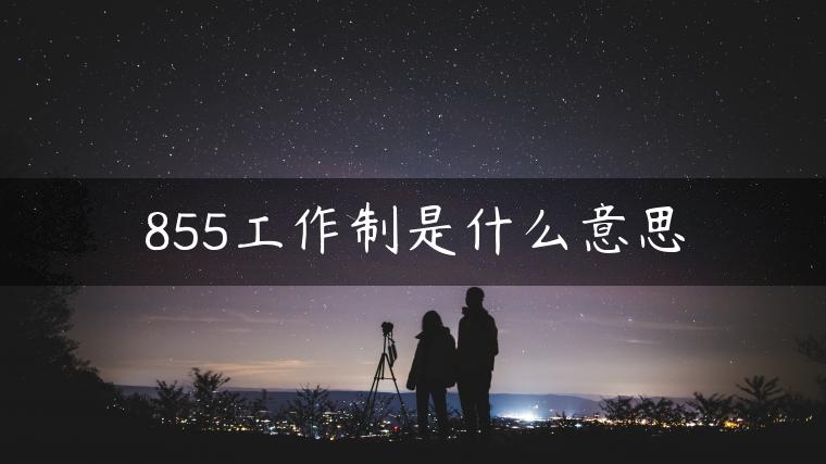 855工作制是什么意思