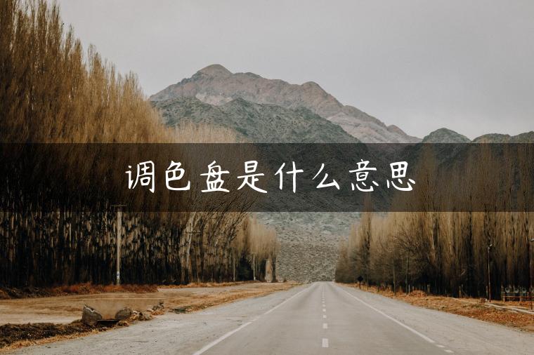 调色盘是什么意思